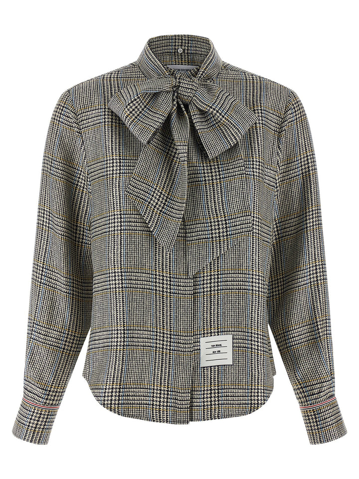 Thom Browne Prince Of Wales Check Shirt Shirt and Blouse - Multicolor | 3a13c9ffd26b1a31b62a8e36a24b84eac921f897
