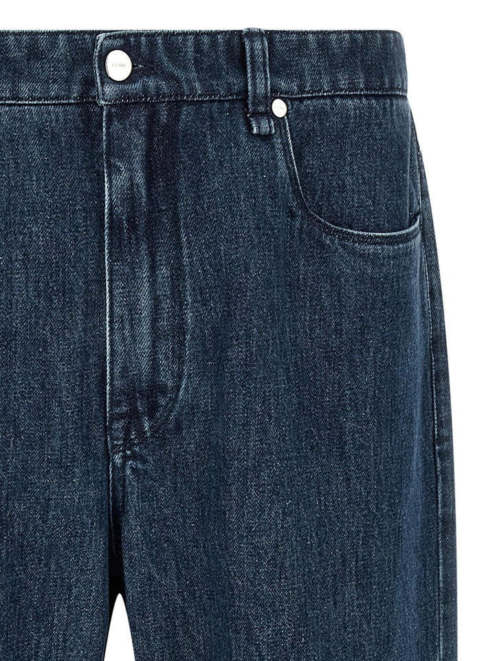 Fendi Ff Inner Jeans - Blue | 3f132c26f3e79c6a71b80363a5fdecb44a59507e