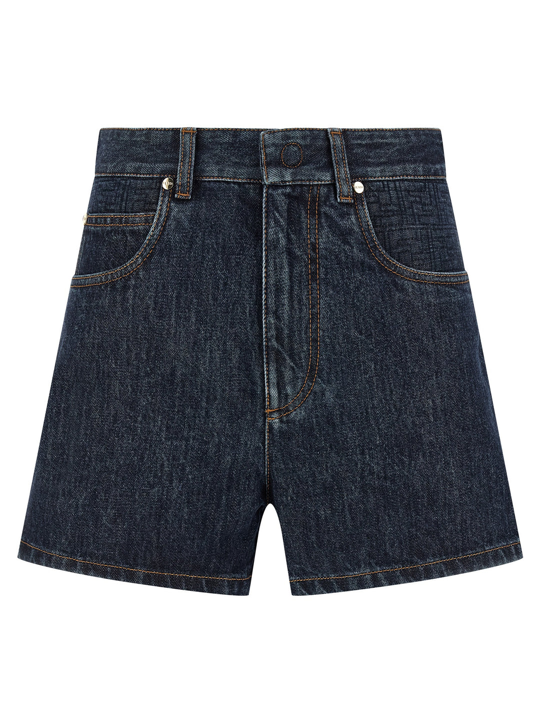 Fendi Ff Padded Bermuda and Short - Blue | 21f9c8370d73b327b37eb850d670a20b4d522140