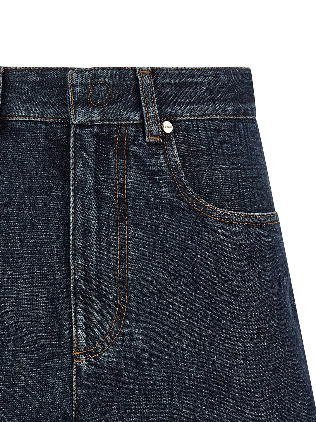 Fendi Ff Padded Bermuda and Short - Blue | 23e22c8722dfee2d4a6121349168f239cb917e98