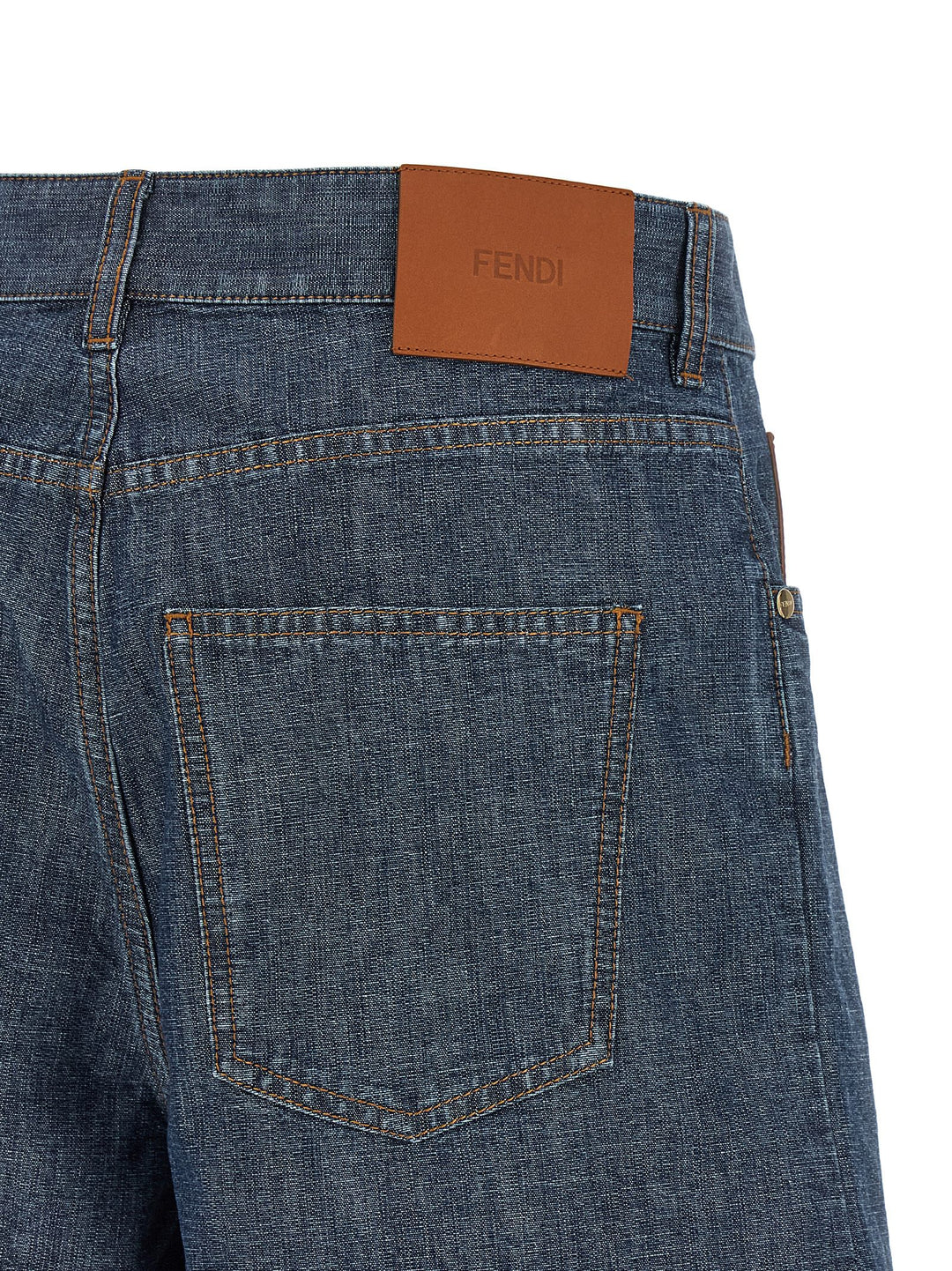 Fendi Chambray Denim Shorts Bermuda and Short - Blue | b9d7e81811b4561e49b65b6ffc8095ae724ef53c