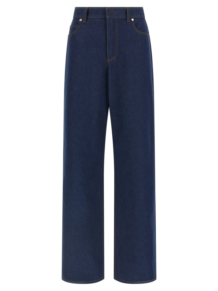 Fendi Ff Reverse Jeans - Blue | ce9b3afe5926dbb7382ecac74a9d3dcbb6794a77