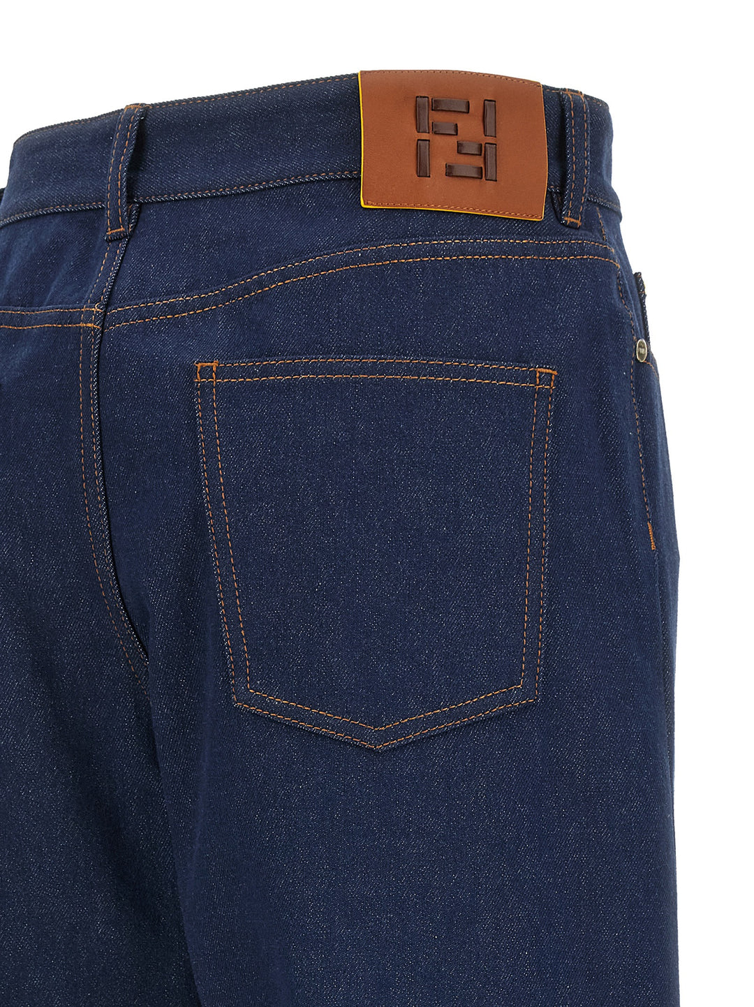 Fendi Ff Reverse Jeans - Blue | 540e8ec741047bc5d9ada994d50d311b42b08cf1