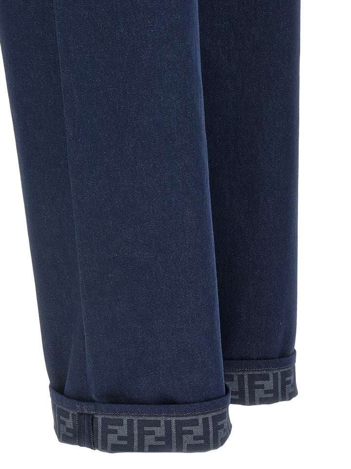 Fendi Ff Reverse Jeans - Blue | 0f49661592343070cdbb1929b64bf301b148724f