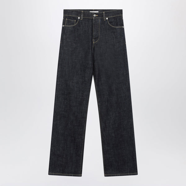 Faded Navy Blue Denim Jeans