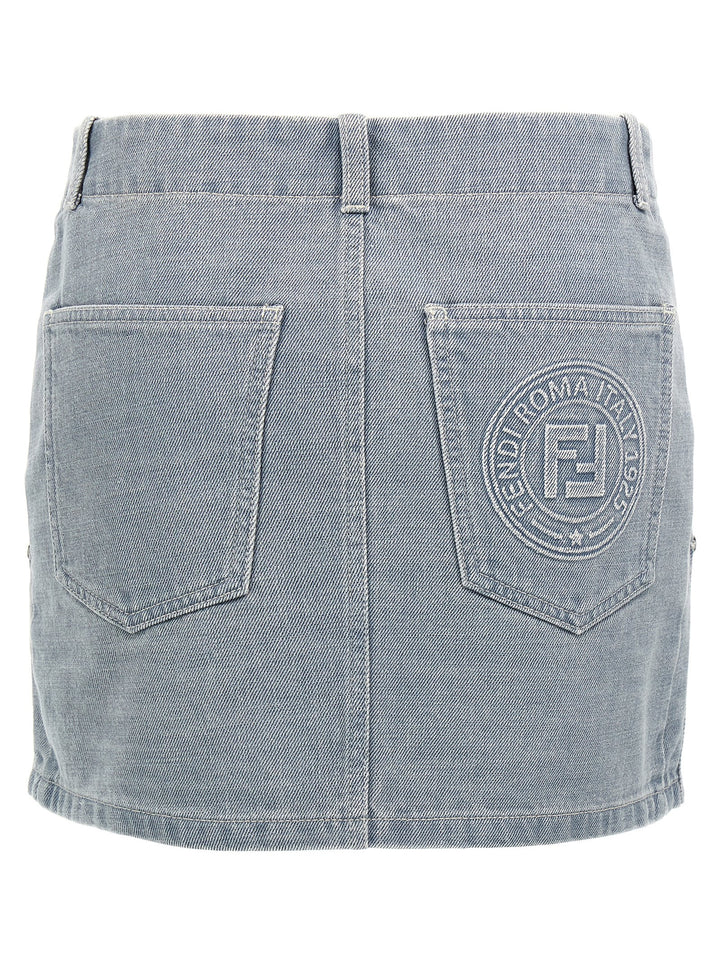 Fendi Go-To Skirts - Gray | abe7a75725efe9c1438285436989935a4a002315