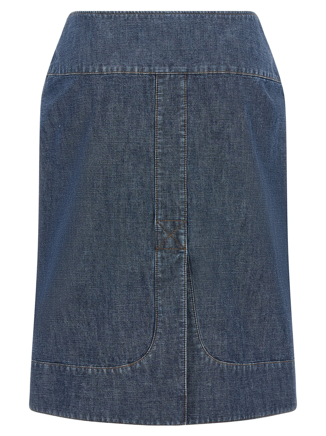 Fendi Chambray Denim Skirt Skirts - Blue | eebeea4481e424b39a267ce1a2da1fa1dbcc7574