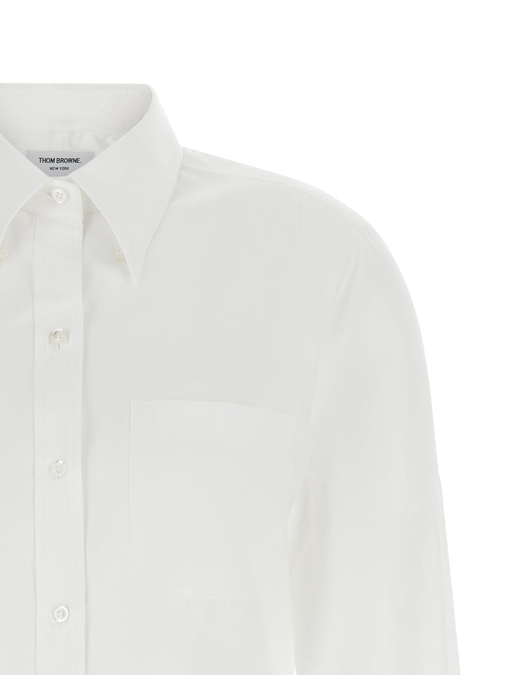 Thom Browne Button-Down Shirt Shirt and Blouse - White | 959d3f514f31d90e074248f1707460f517205a51