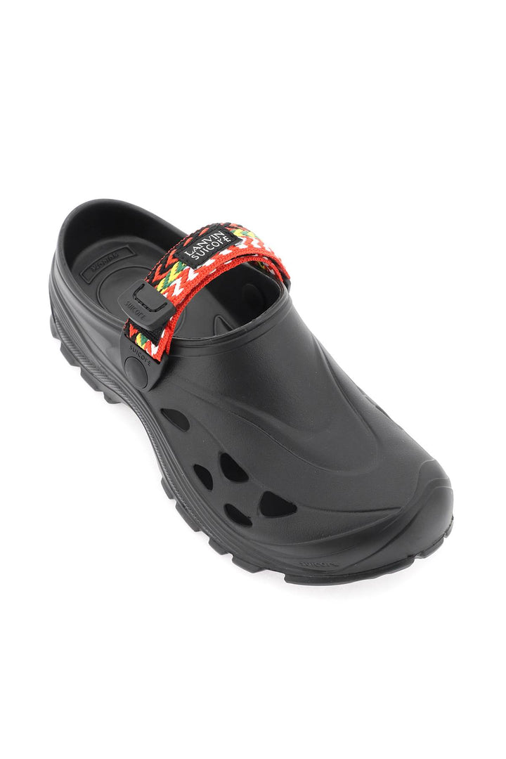 Rubber Clogs With Multicolored Strap