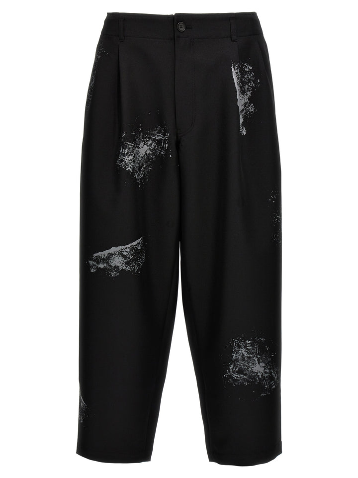 Printed Trousers Pants Black