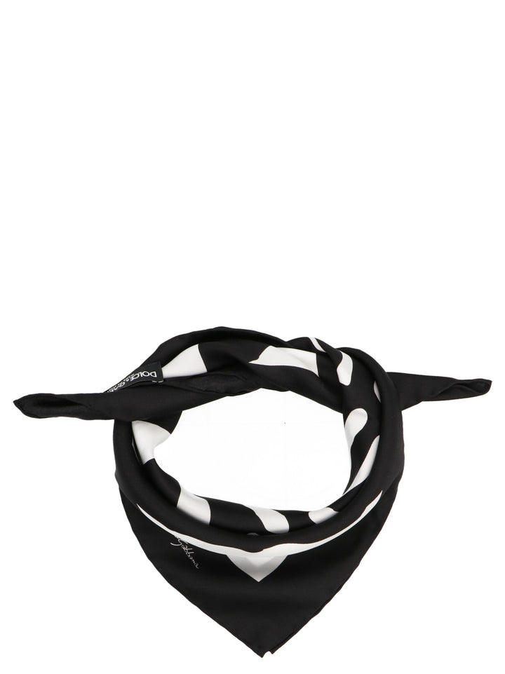 Dolce & Gabbana Animalier Scarves and Foulards - White/Black | 71314e4a0ac2761e1b6ec0f70591b66ffb443764