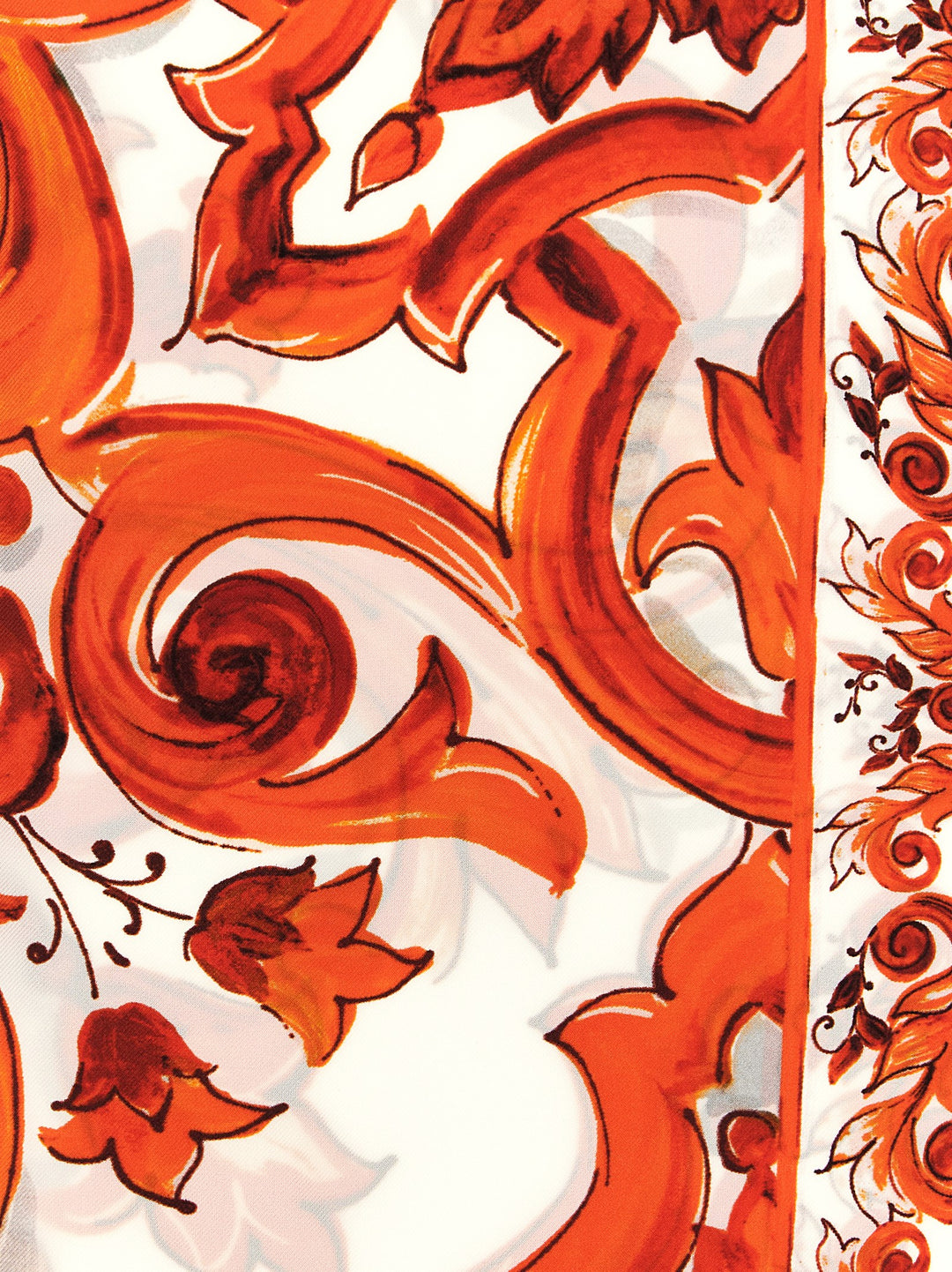 Dolce & Gabbana Maiolica Scarves and Foulards - Orange | 6110a34be6deea252f7f96295dd85b18ccafc0f2