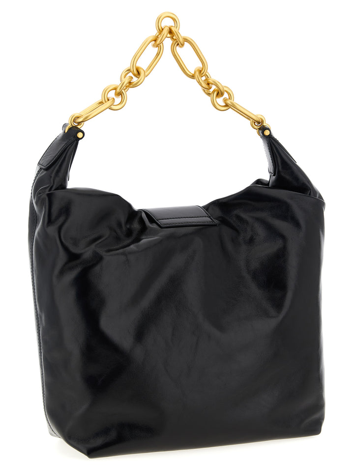 Balmain Sync Hobo Shoulder Bags - Black | f7a146ccd71cb701f5c8a7ff7cd4e9aaa67a621e