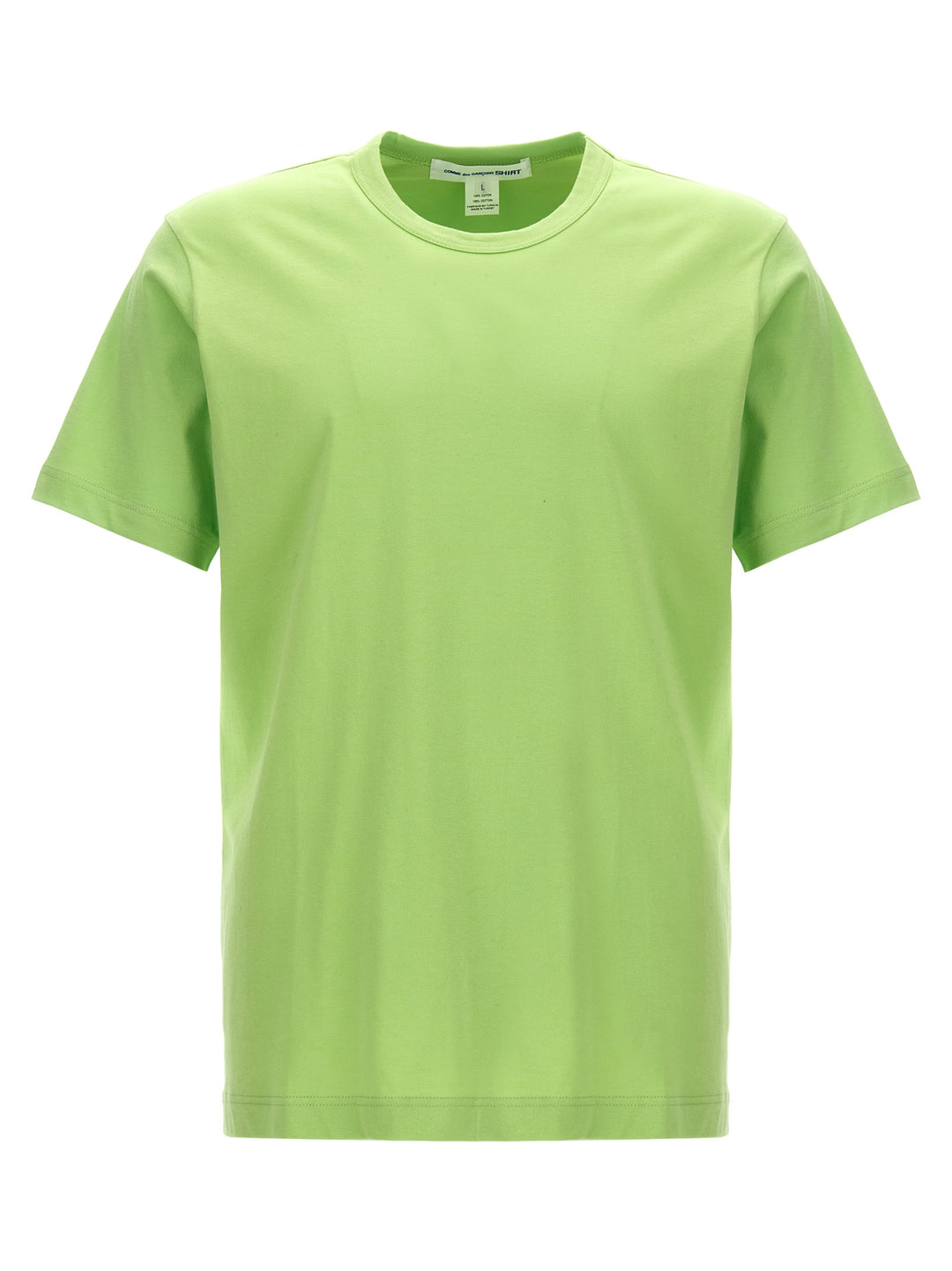 Logo Print Cotton T-Shirt Green