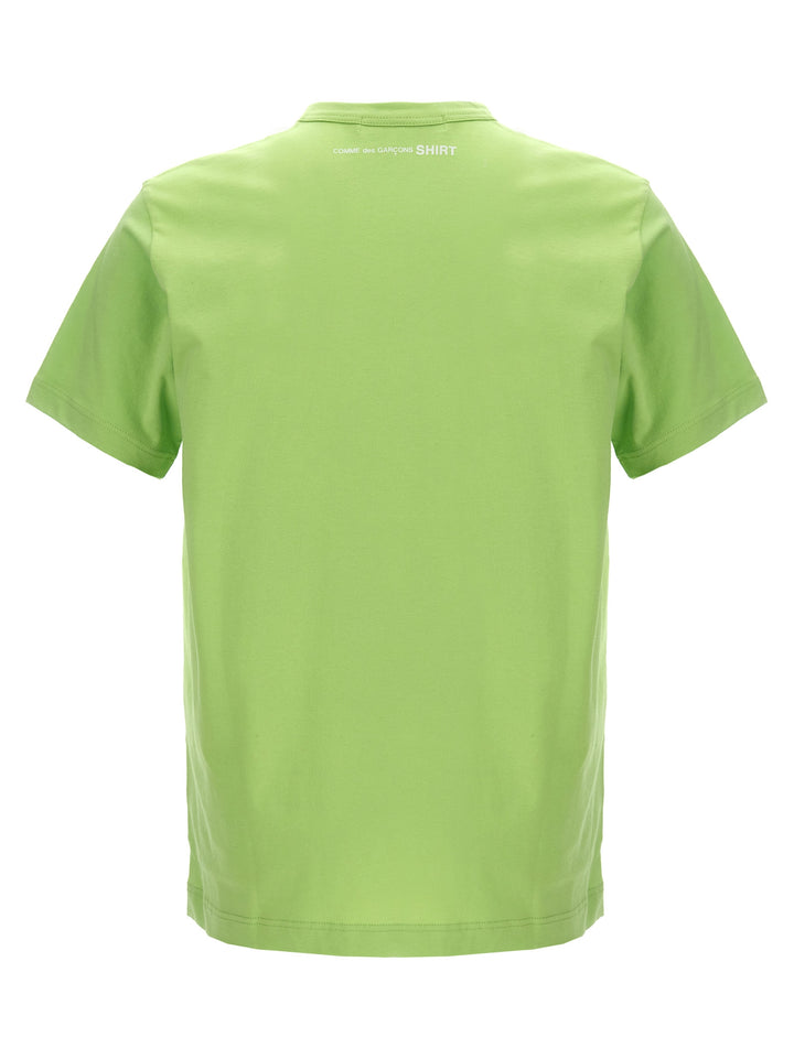 Logo Print Cotton T-Shirt Green