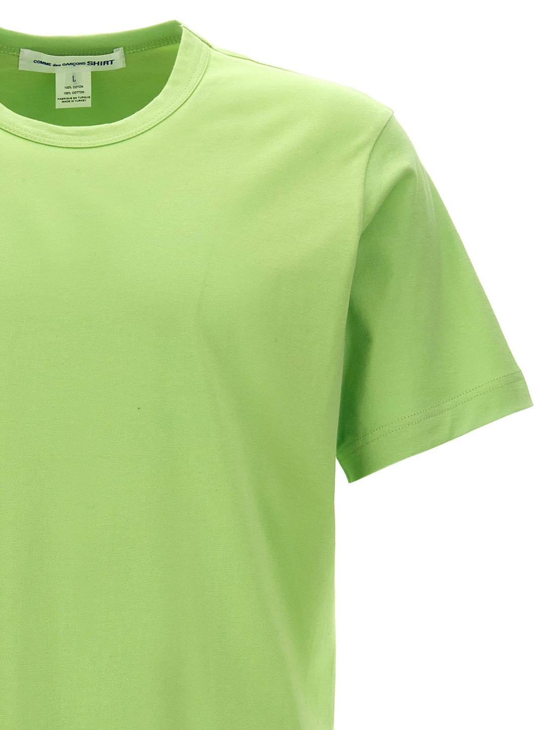 Logo Print Cotton T-Shirt Green