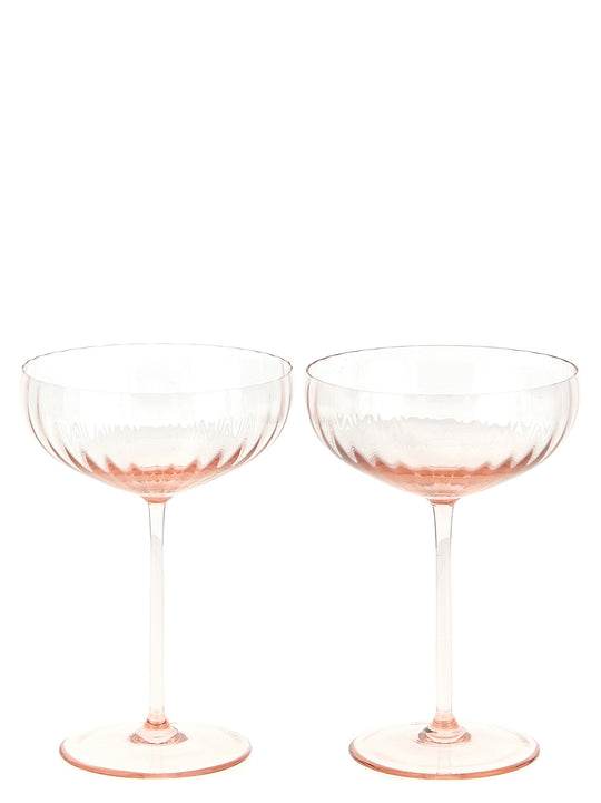 Bollicine Glasses And Bottles Pink