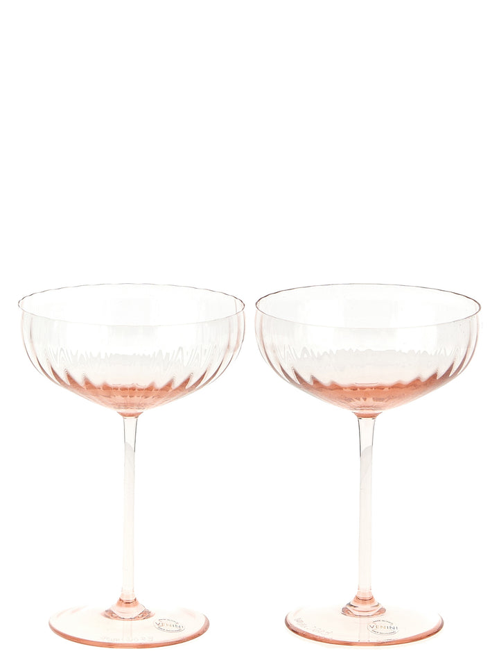 Venini Bollicine Glasses and bottles - Pink | 0f95a6e9426023d9d2df0573121fdda89c92e6a7