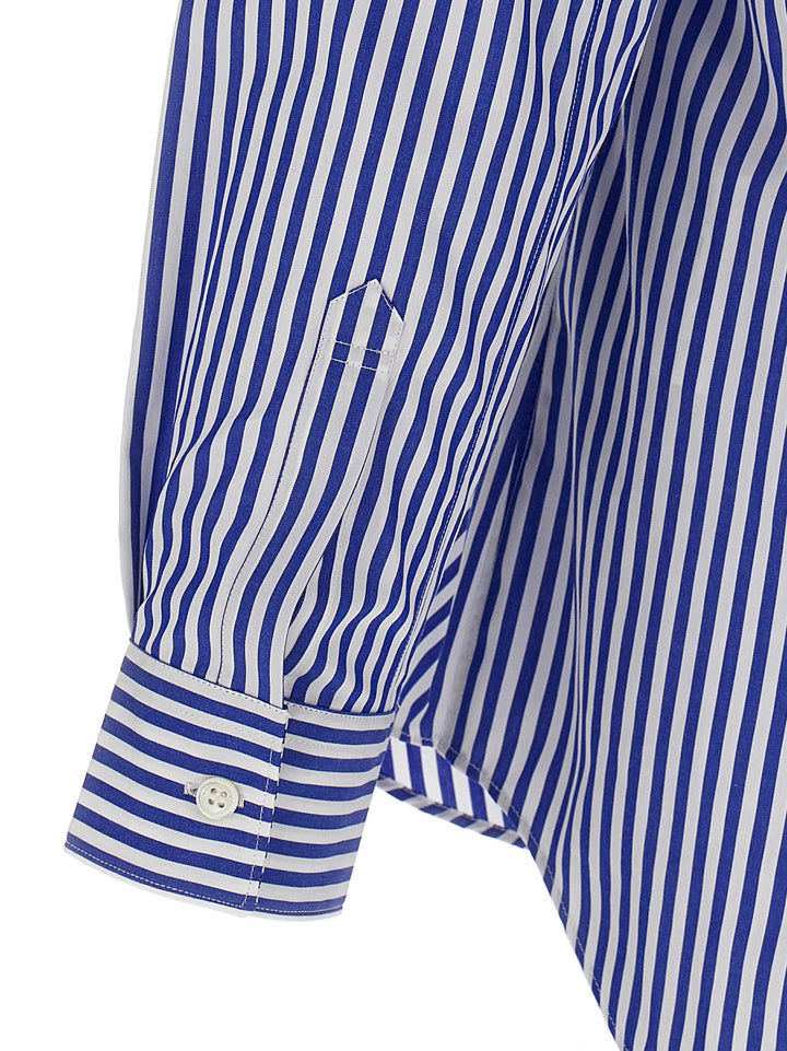 Comme Des GarçOns Shirt Striped Shirt Shirt and Blouse - Blue | 436f75d7bad874487916362b5d0d8480d03d0959
