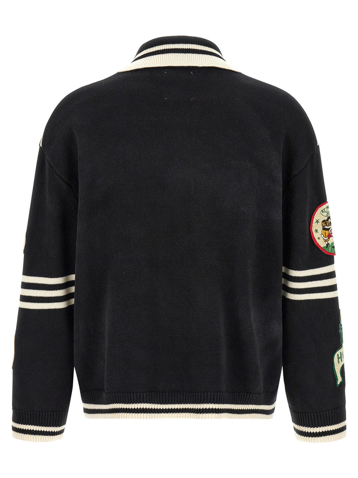 Found Fin Varsity Sweaters and Cardigans - Black | ae5a5aad85573773496b8fa50cbdf5bcb42a7fb6