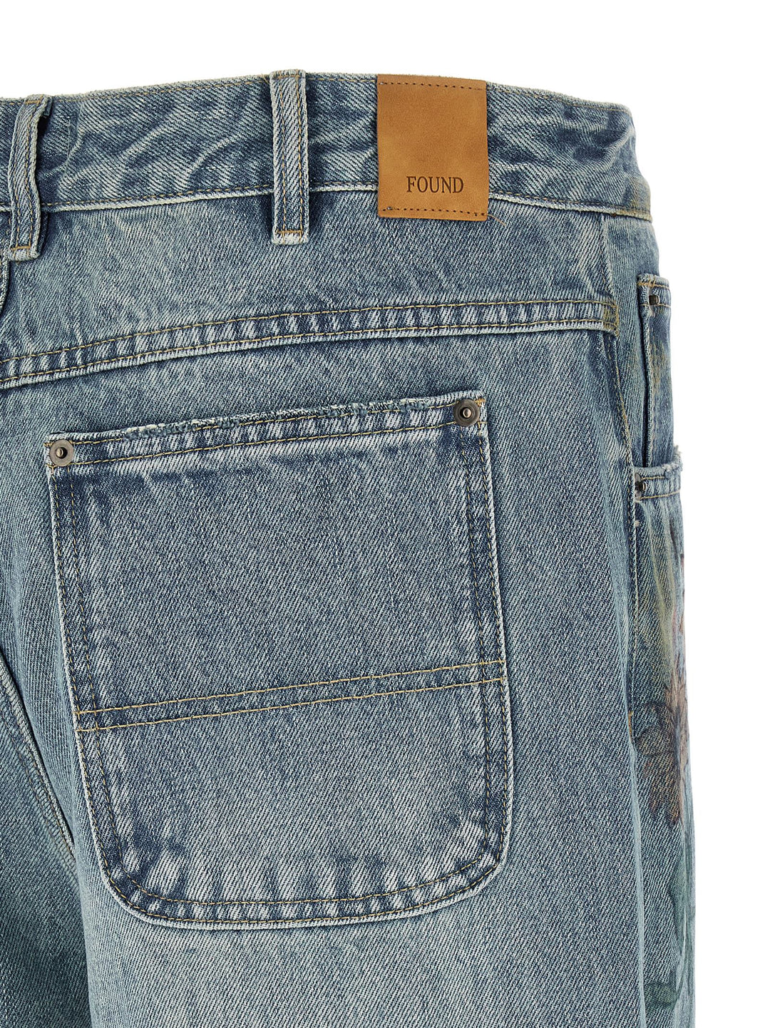 Found Hand Art Jeans - Blue | 57d865c56fe0f478ad8f17278db7d6eec0903254