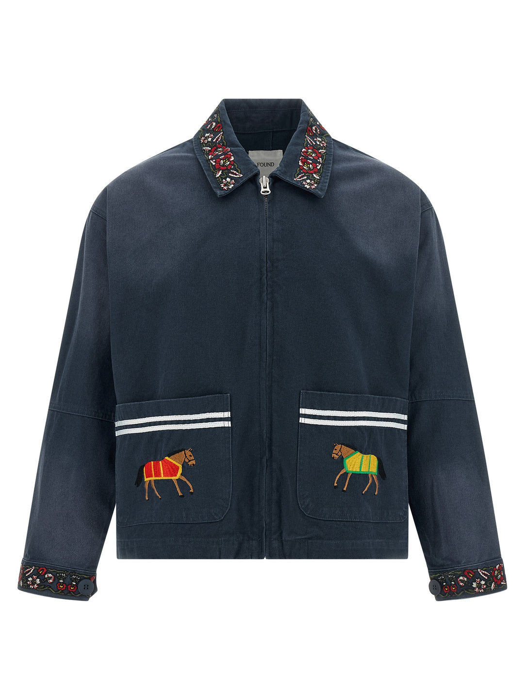 Found Horse Equine Puffer Jackets - Blue | 35925095b155ec9ffb87e2ec02c9b6f4eed921ec