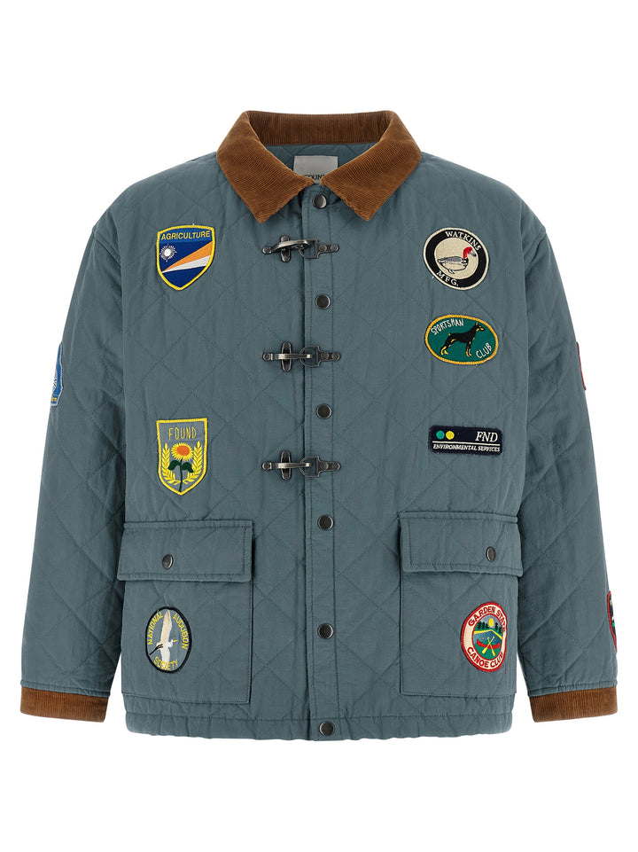 Found Farmstead Quilt Patch Puffer Jackets - Blue | 07e9c971057d538f258b42af4b273e367f88c0e9