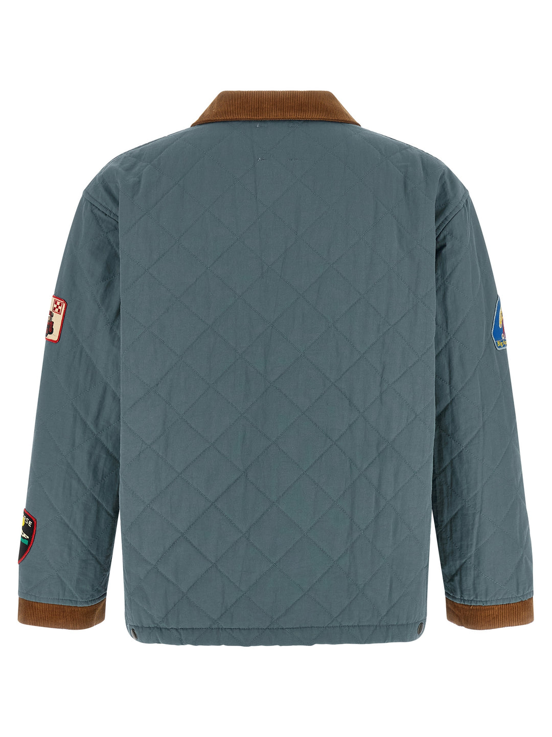 Found Farmstead Quilt Patch Puffer Jackets - Blue | addaf01096fbcf6bd7aece7c2a4deb2bb722167d