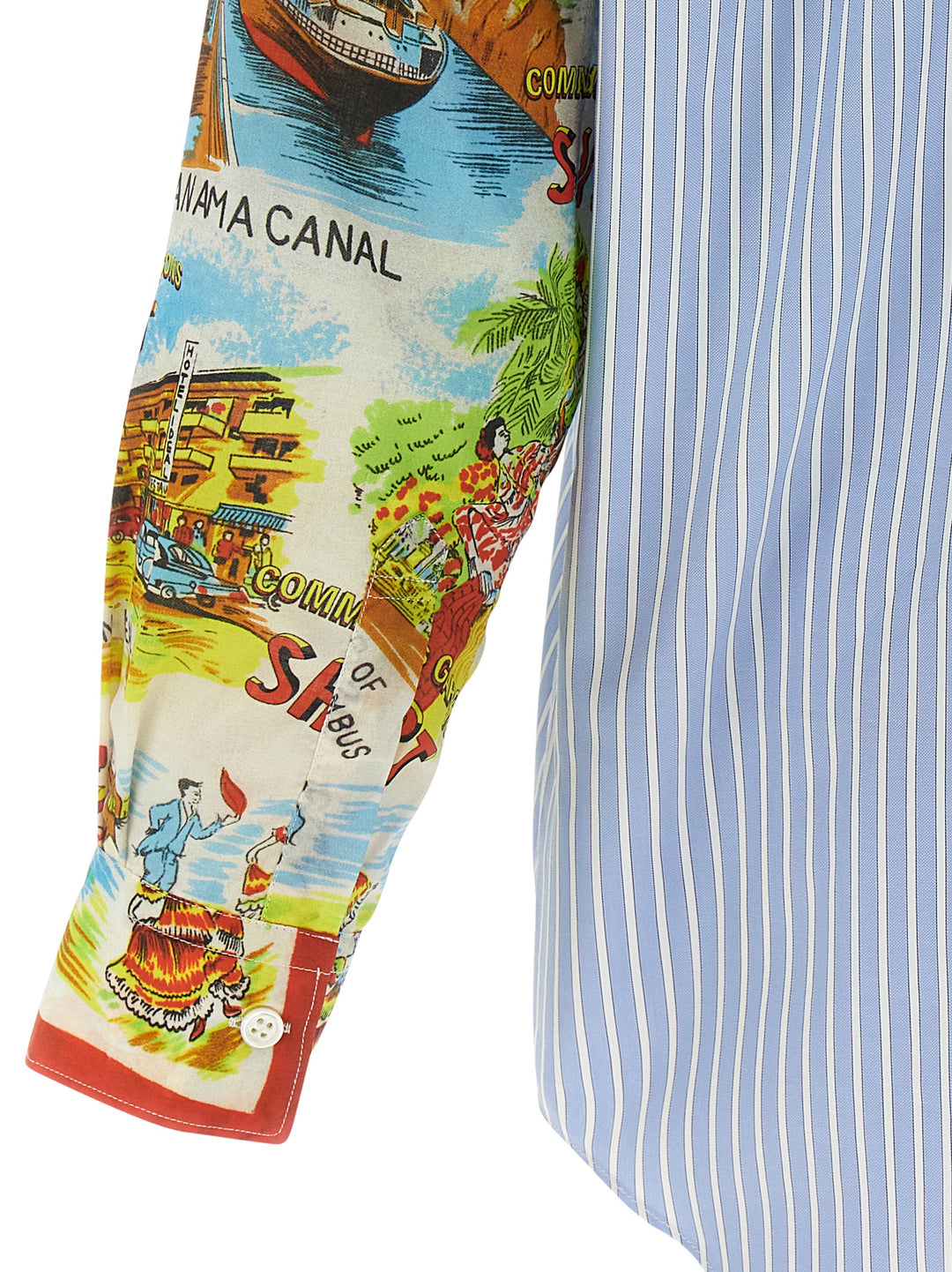 Comme Des GarçOns Shirt Patterned Sleeve Shirt Shirt and Blouse - Multicolor | addde53e66ff1bc5028fbcf22d46ea3d7335ac09