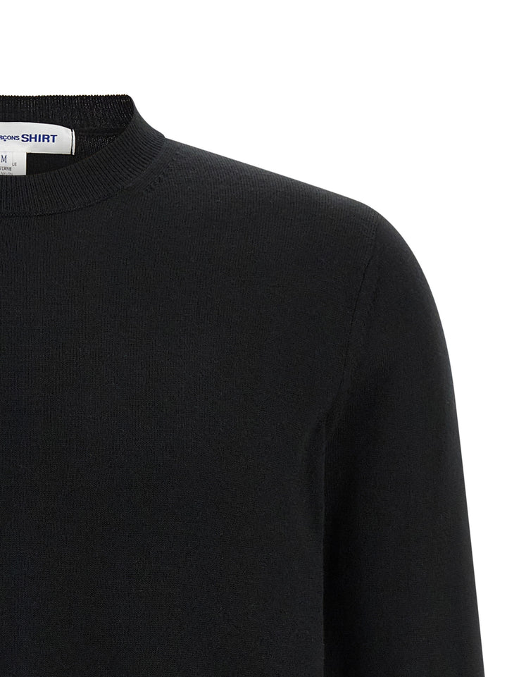 Comme Des GarçOns Shirt Intarsia Sweater Sweaters and Cardigans - Black | 5e2d497627cc986f866347d86b3865e80f472f38