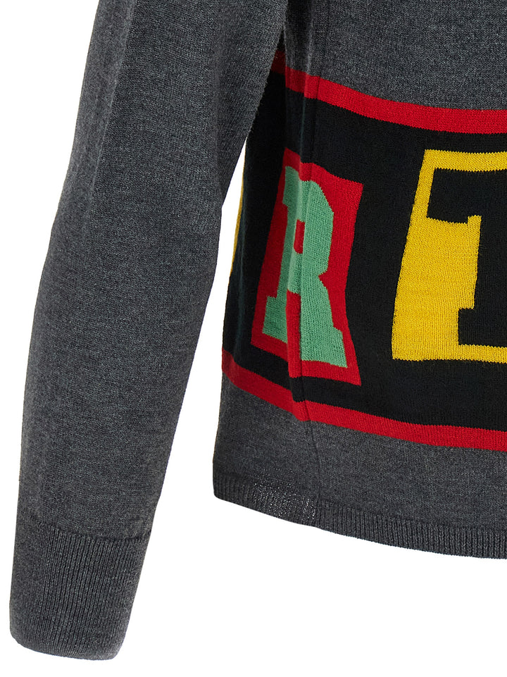 Comme Des GarçOns Shirt Intarsia Sweater Sweaters and Cardigans - Gray | a466b712f42dd4f37dc30acfcc9b976b4917a802