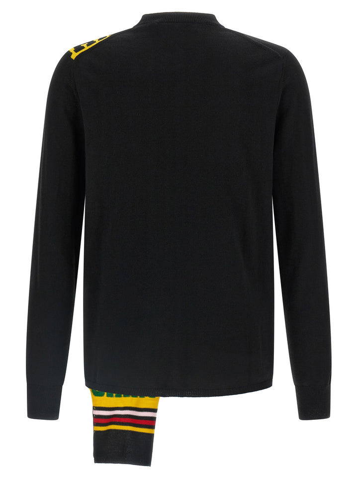 Comme Des GarçOns Shirt Intarsia Sweater Sweaters and Cardigans - Black | 41f2e9813362f0c312dac340c1328ccbb422b45f