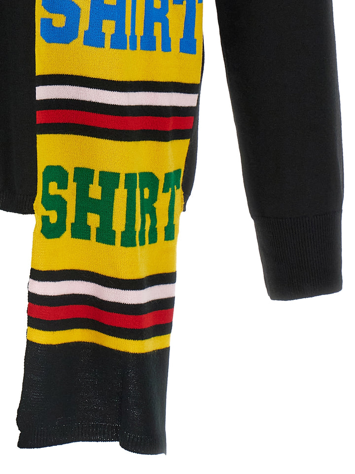 Comme Des GarçOns Shirt Intarsia Sweater Sweaters and Cardigans - Black | 786d713bb870bcfb4bf059eb45983a8b69c1747f