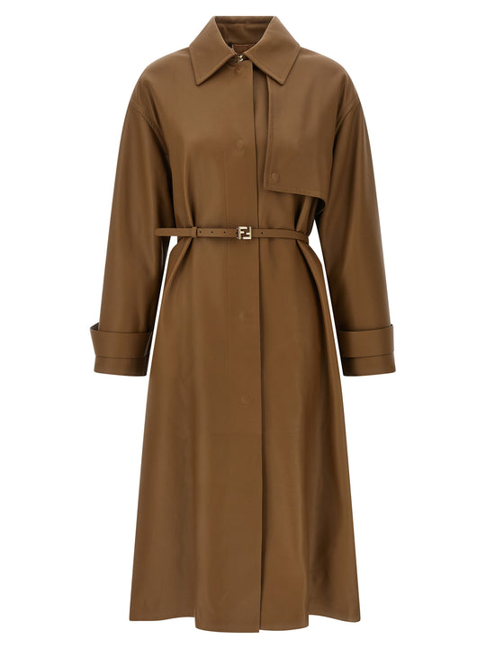 Nappa Trench Coat Coats And Trench Coats Brown