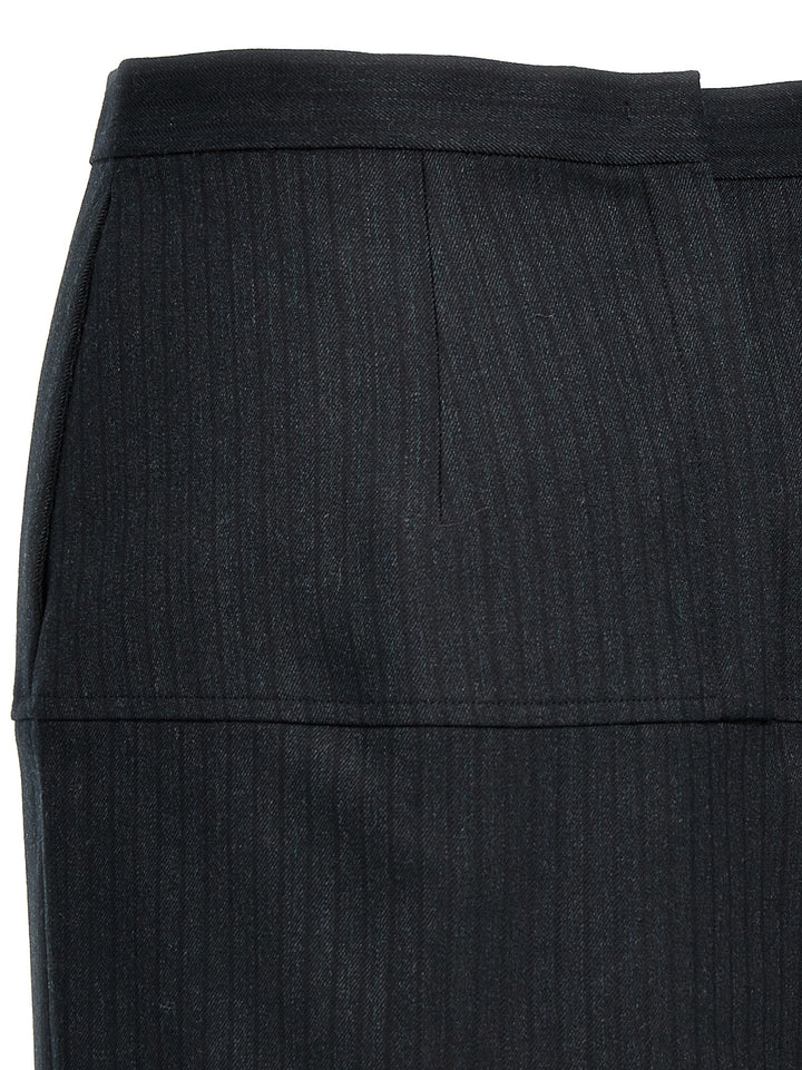 Fendi Pinstriped Wool Skirt Skirts - Gray | 6b424e2ab6e165c65d695325c6f0e6fba31b409f