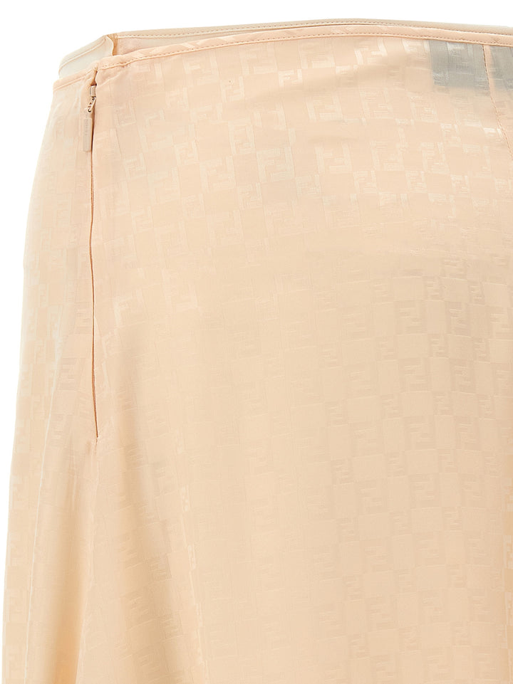 Fendi Ff Silk Skirt Skirts - Pink | 8a17d9cc022bcdbce2745b14baea67021e5acb61
