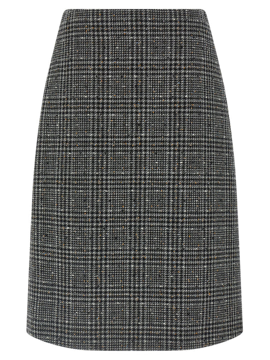 Tweed Skirt Skirts Gray