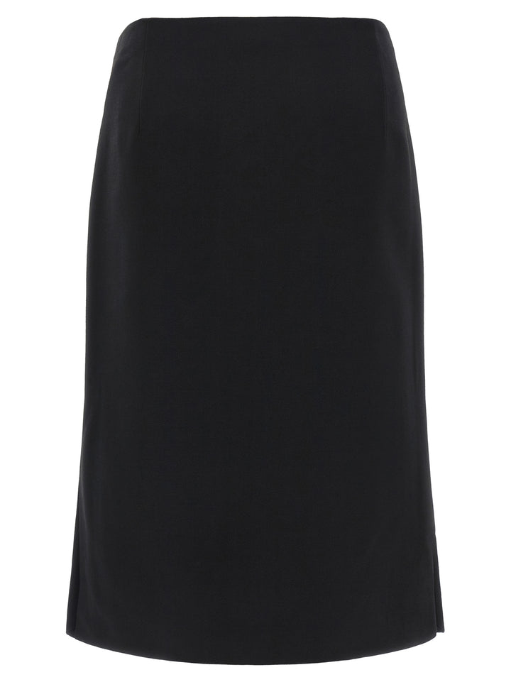 Fendi Skirt With Slits Skirts - Black | 1ba81c4f88999bd47e9432c05eccce8b287178fe