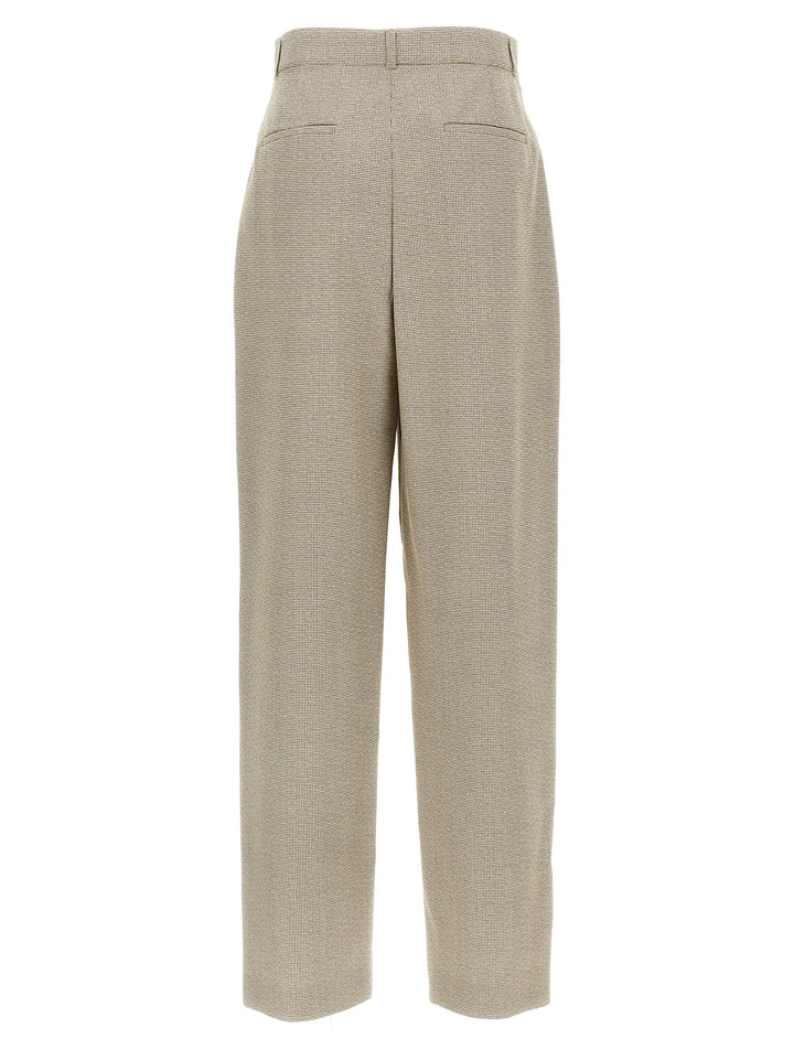 Fendi Micro Check Trousers Pants - Beige | d7a9bd662fd9bdac922ad1203d8396a0b4e54781