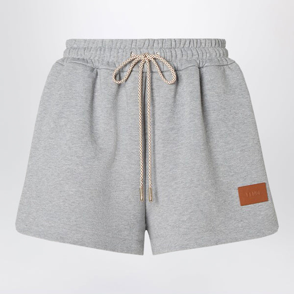 Grey Cotton Jersey Shorts