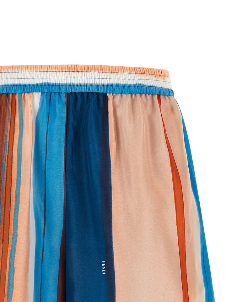Fendi Venetian Stripes Bermuda and Short - Multicolor | 07fd4944ca61d86d09a67cb367ca79a9b03f45cb