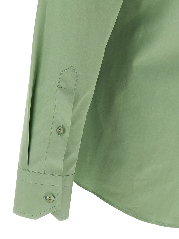 Fendi Contrast Collar Shirt Shirt and Blouse - Green | 4d8bd1275140b242246d19ba23b8e833ff14e6a1