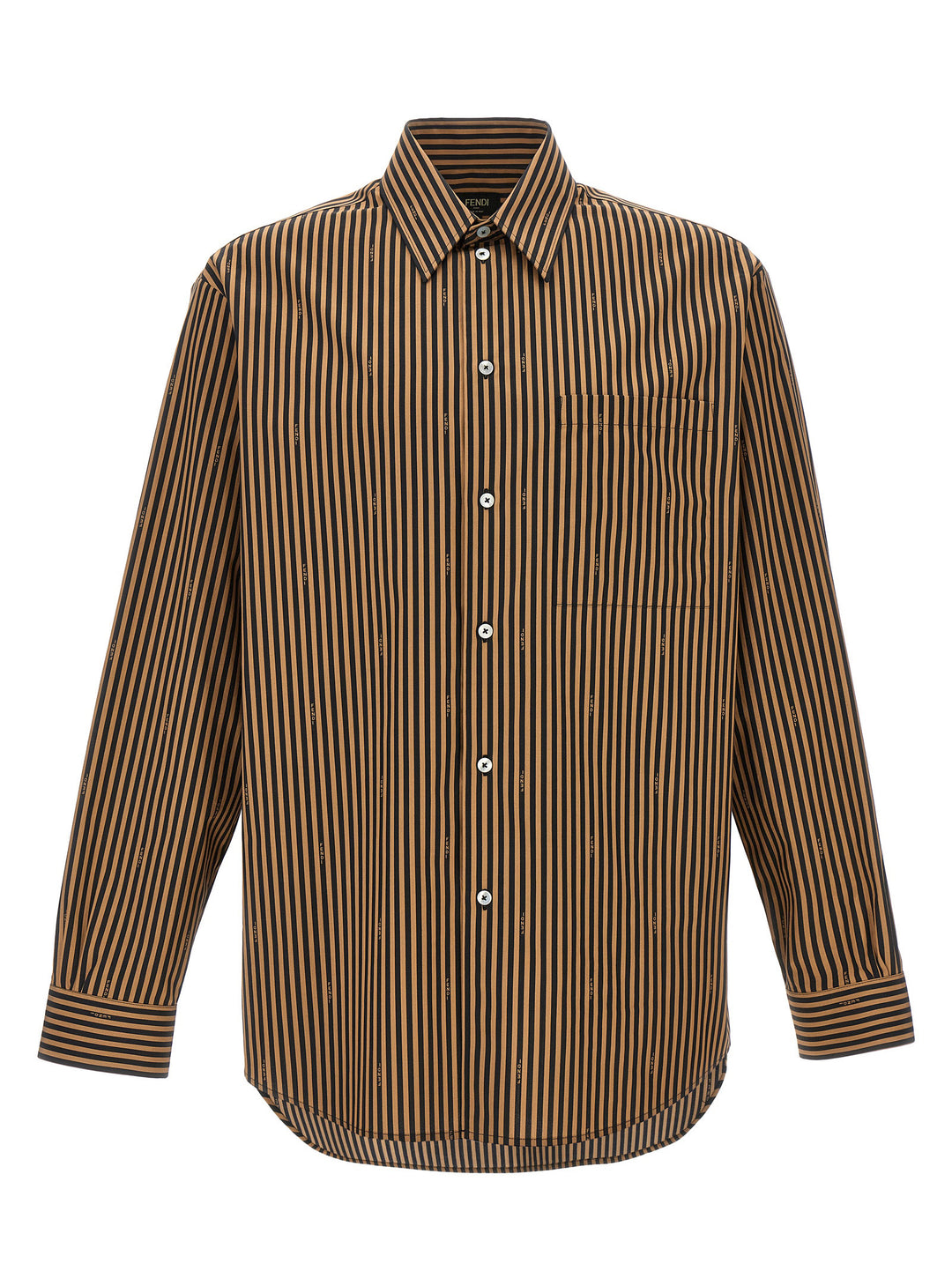 Pequin Stripes Shirt Shirt, Blouse Brown