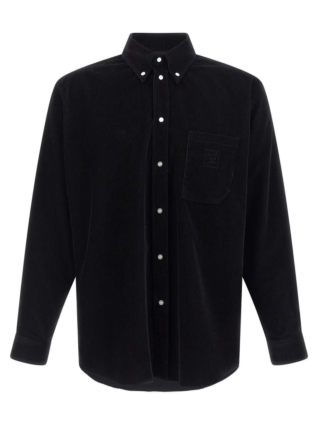 Fendi Corduroy Shirt Shirt and Blouse - Black | f504456b7c4412c97cb2331598513fdc0ed7d0c0