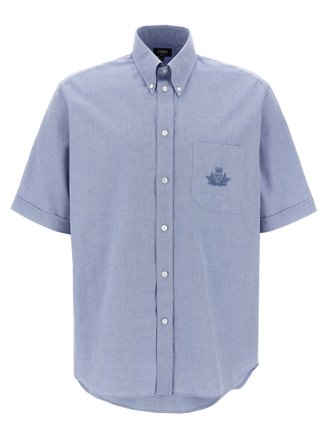 Fendi Fendi Crest Shirt and Blouse - Light Blue | 14475ec0bd11d41ded608c17645551ca28c5955e