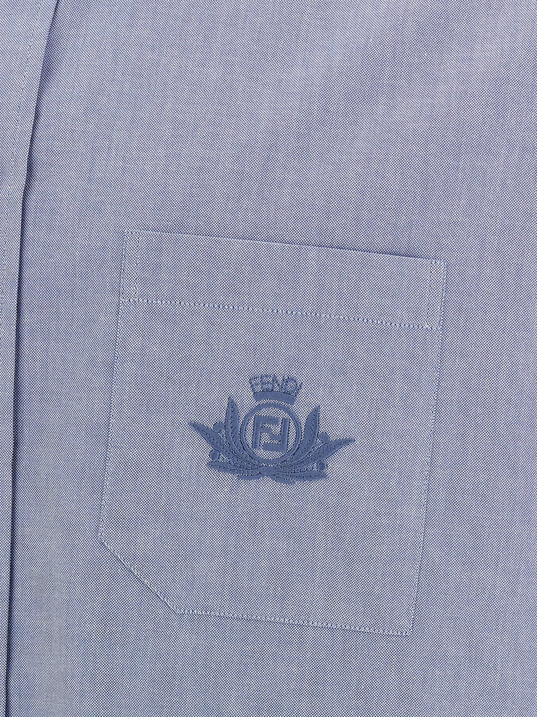 Fendi Fendi Crest Shirt and Blouse - Light Blue | f5ecfc55b944b47d8c2a8701a115d40f157a5a4b