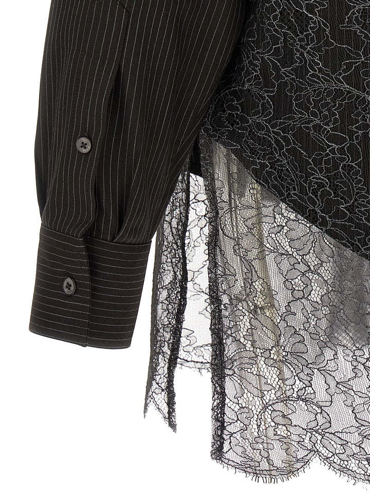 Fendi Wool And Lace Shirt Shirt and Blouse - Brown | 0105e40d76f4a7699d972900c6c679ed912bd31f