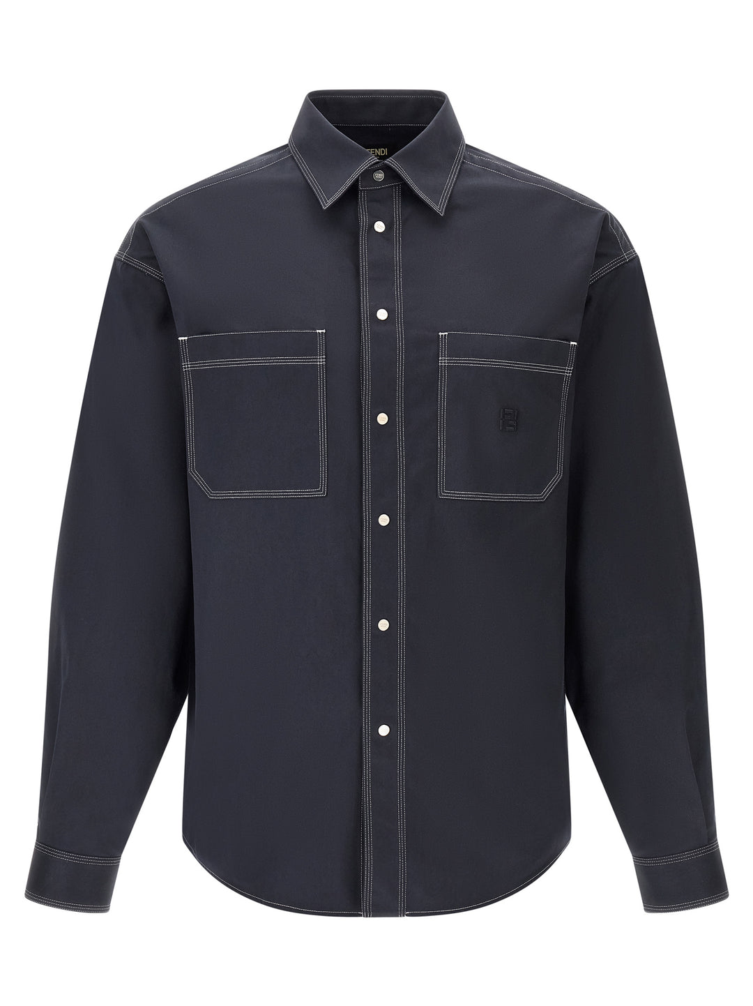 Fendi Ff Selleria Shirt and Blouse - Blue | 824e967db86e8c4c2be56ad510f6632676025131
