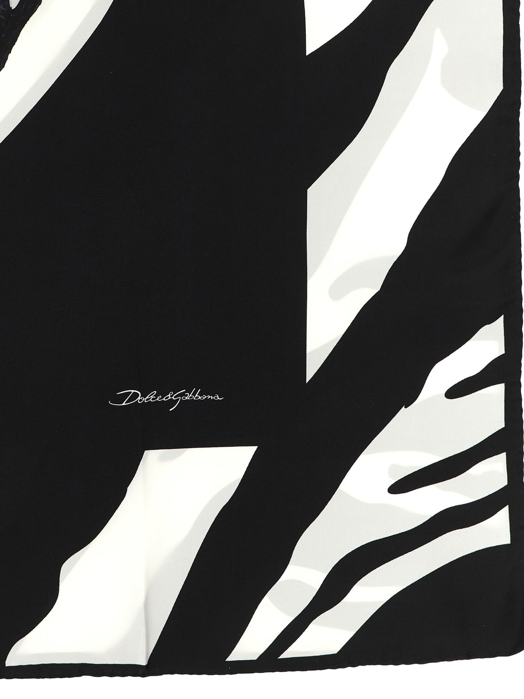 Dolce & Gabbana Zebra Print Scarf Scarves and Foulards - White/Black | c75c3804b4ef087950b3228fbcb9be6d63095cfc