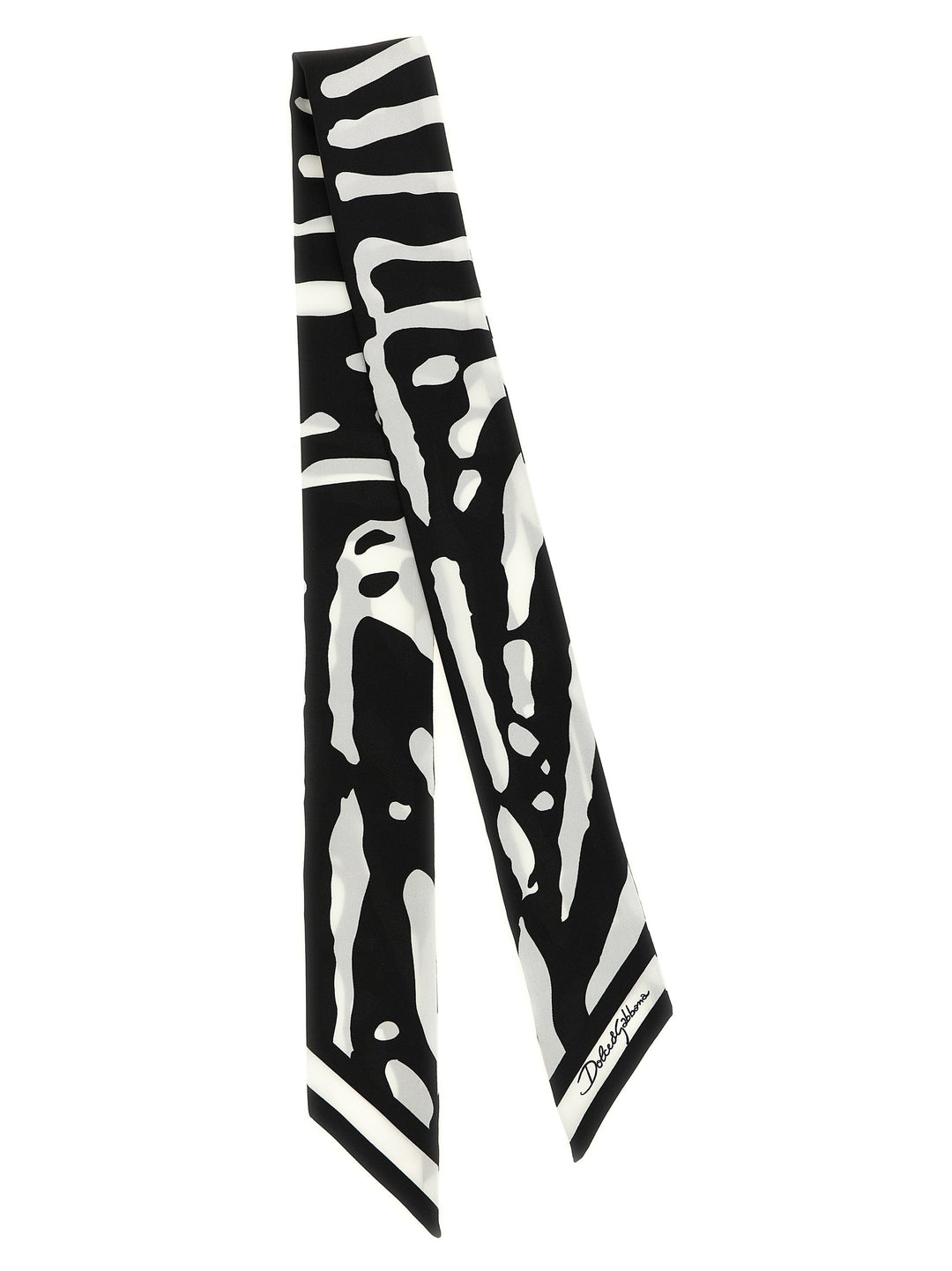 Dolce & Gabbana Zebra Print Scarf Scarves and Foulards - White/Black | e0364b52e75c59fb2383dd8f2b7aea31a0af1f05